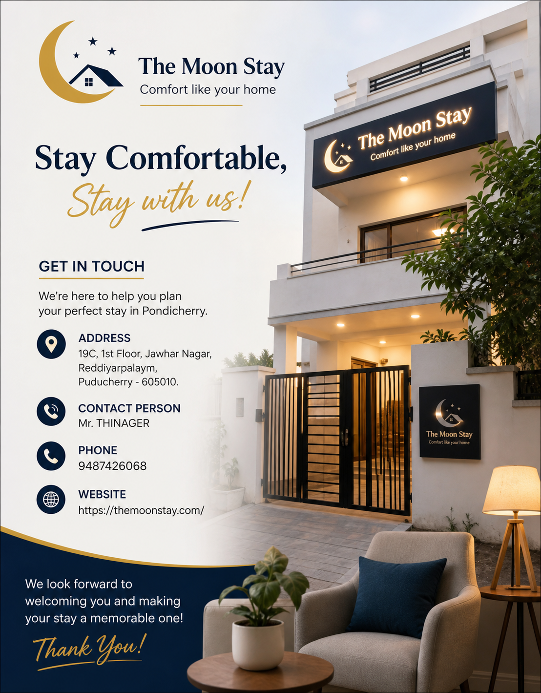 Best room stay in Pondicherry